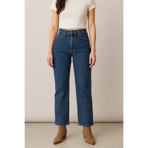 Halogen 100% Cotton Button Fly Straight Leg Jeans Women’s Size 14